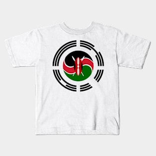 Kenyan Korean Multinational Patriot Flag Series Kids T-Shirt